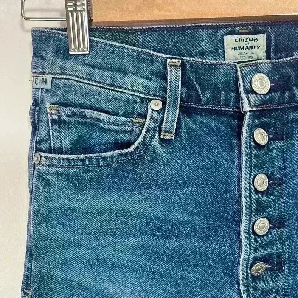 Citizens of Humanity Olivia High-Rise Slim Ankle Jeans Size 25 - Picture 6 of 13